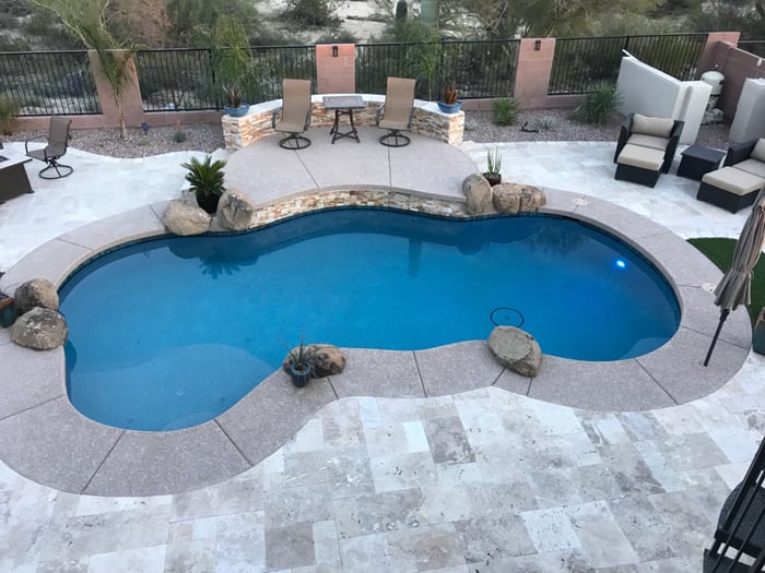 Pool Build Highlights The Gray Family of Marana, AZ